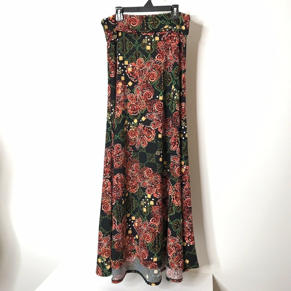 LuLaRoe Maxi Skirt Size Medium Abstract Print